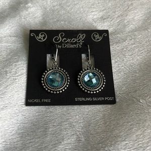 Scroll by Dillard’s Blue Earrings